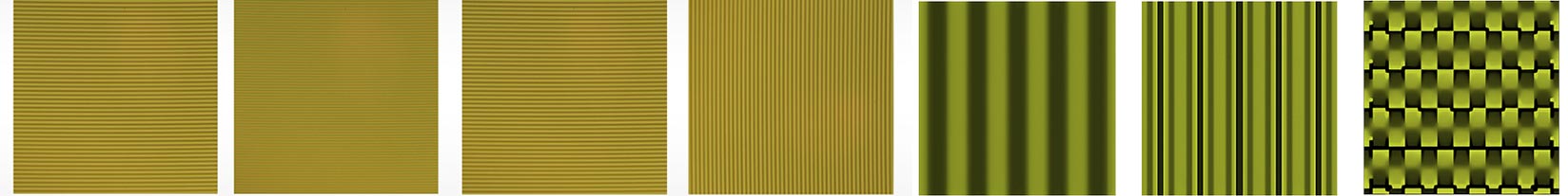 1×4、2×2级联光栅分束器中一级、二级光栅在线偏振光下形貌